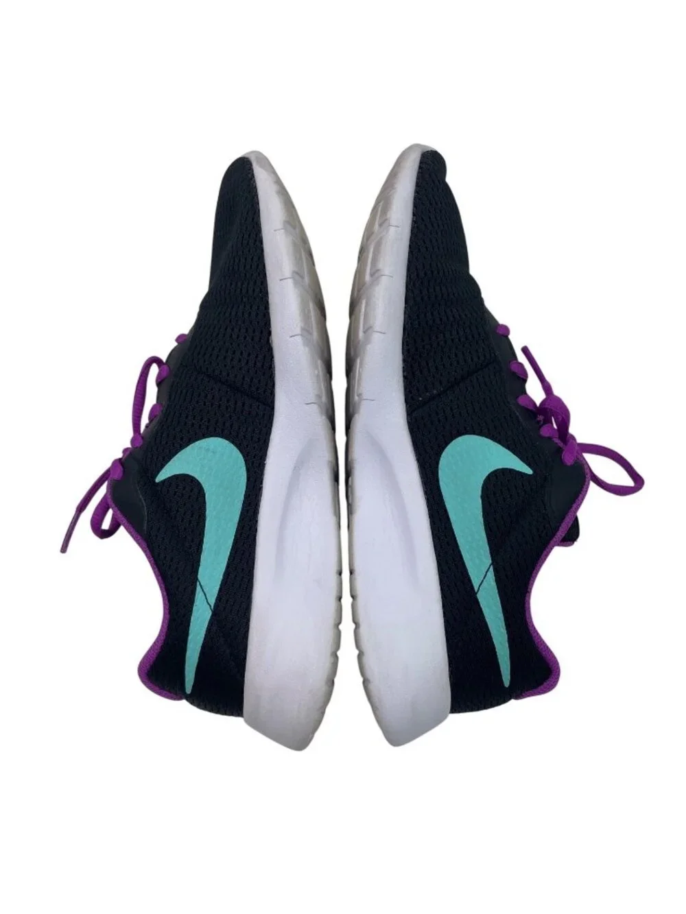 Nike Youth Tanjun Shoes Black/Hyper Purple Size 6Y Lightweight Athletic Sneakers